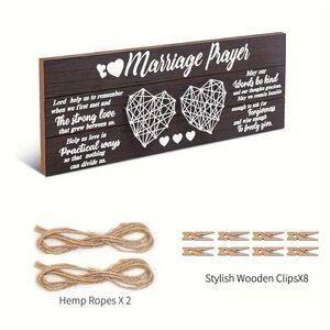 Black and White Marriage Prayer Wall Art